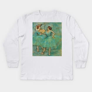 Two Dancers by Edgar Degas Kids Long Sleeve T-Shirt